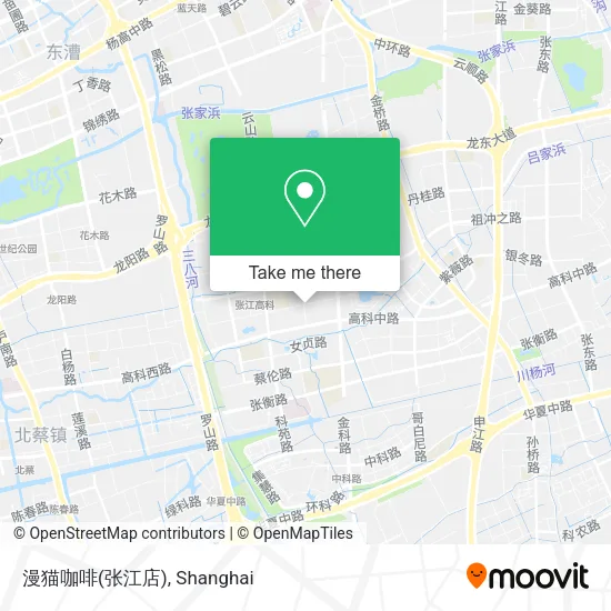 漫猫咖啡(张江店) map