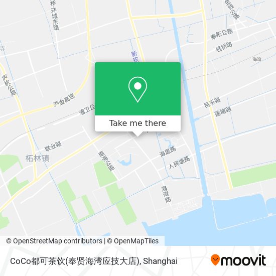 CoCo都可茶饮(奉贤海湾应技大店) map