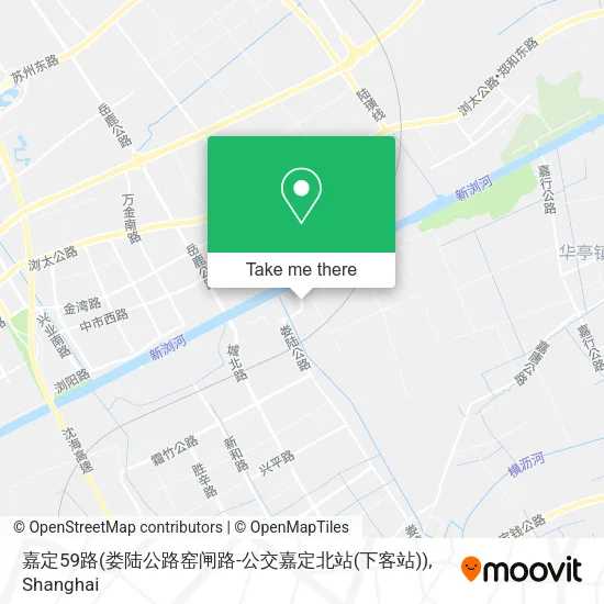 嘉定59路(娄陆公路窑闸路-公交嘉定北站(下客站)) map