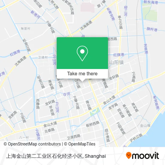 上海金山第二工业区石化经济小区 map