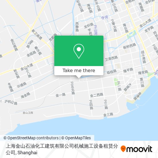 上海金山石油化工建筑有限公司机械施工设备租赁分公司 map