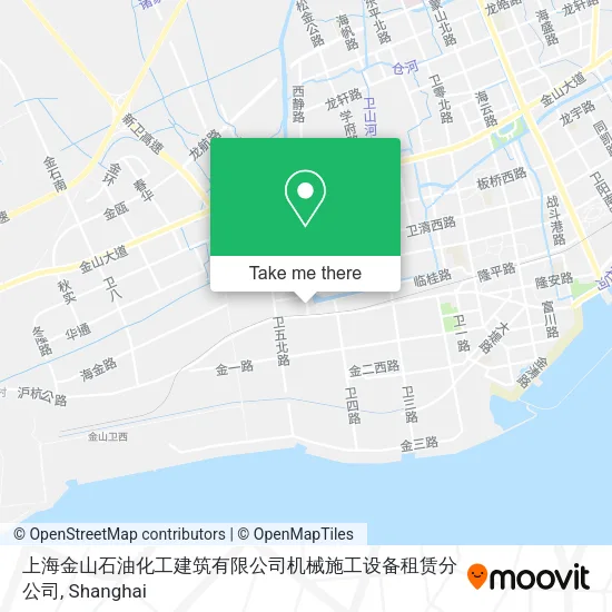 上海金山石油化工建筑有限公司机械施工设备租赁分公司 map