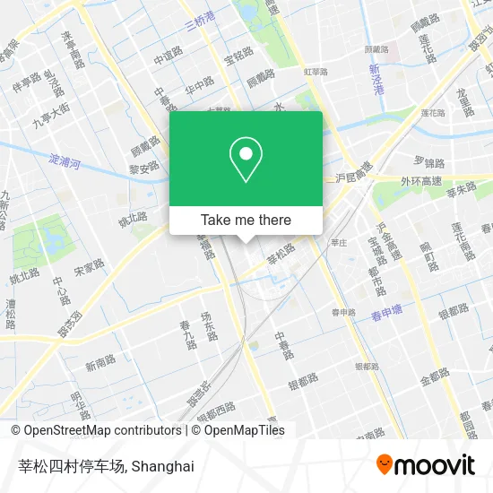 莘松四村停车场 map