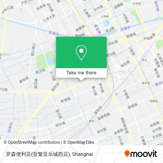 罗森便利店(亚繁亚乐城西店) map