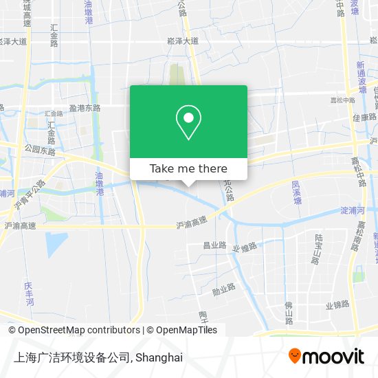上海广洁环境设备公司 map
