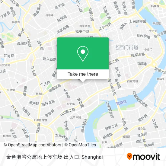 金色港湾公寓地上停车场-出入口 map