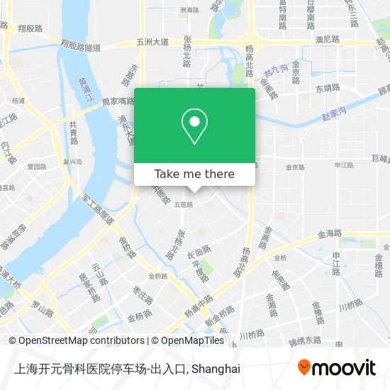 上海开元骨科医院停车场-出入口 map
