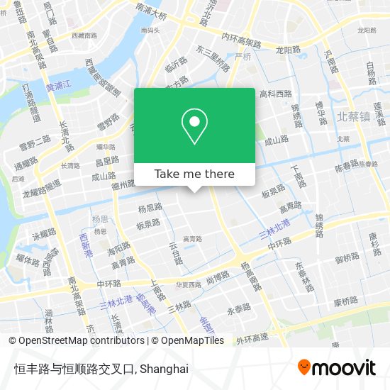 恒丰路与恒顺路交叉口 map