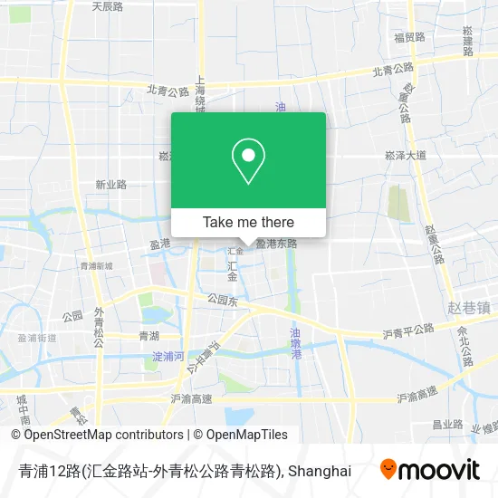青浦12路(汇金路站-外青松公路青松路) map