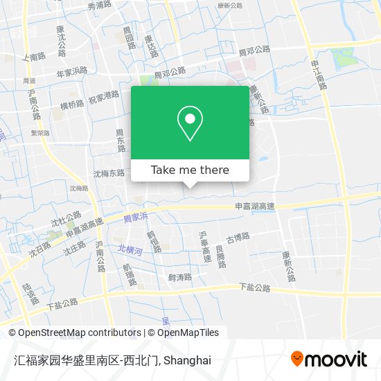 汇福家园华盛里南区-西北门 map