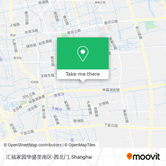 汇福家园华盛里南区-西北门 map