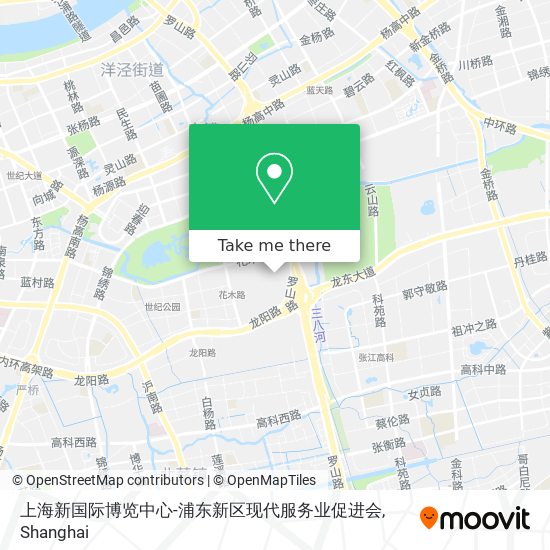 上海新国际博览中心-浦东新区现代服务业促进会 map