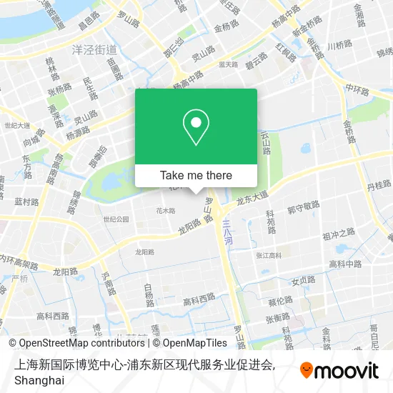 上海新国际博览中心-浦东新区现代服务业促进会 map