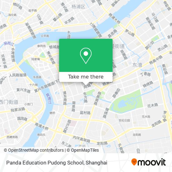 Panda Education Pudong School map