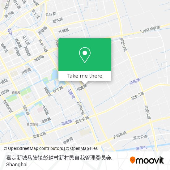 嘉定新城马陆镇彭赵村新村民自我管理委员会 map