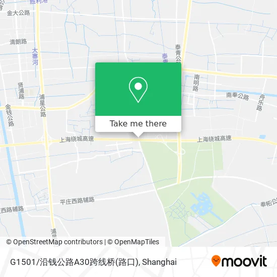 G1501/沿钱公路A30跨线桥(路口) map