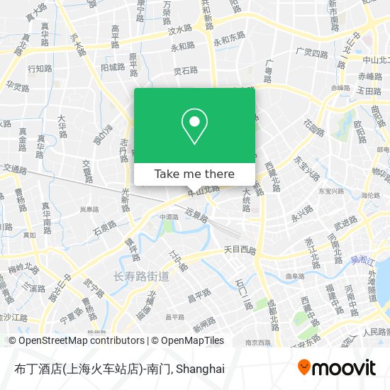 布丁酒店(上海火车站店)-南门 map
