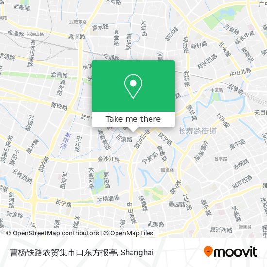 曹杨铁路农贸集市口东方报亭 map