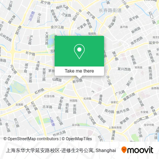 上海东华大学延安路校区-进修生2号公寓 map