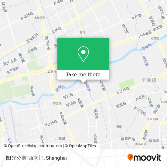 阳光公寓-西南门 map