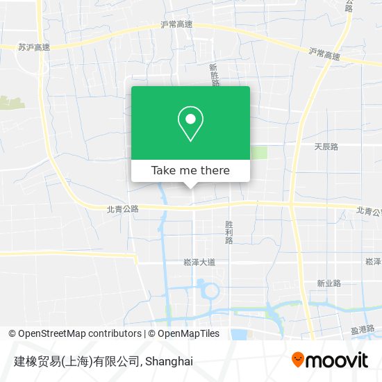 建橡贸易(上海)有限公司 map