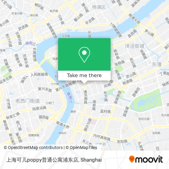 上海可儿poppy普通公寓浦东店 map