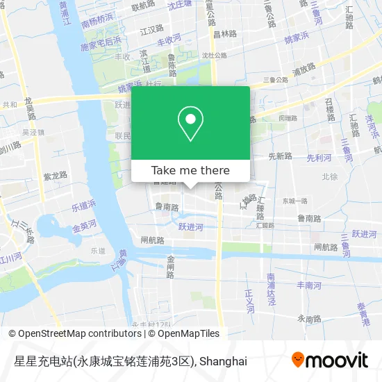 星星充电站(永康城宝铭莲浦苑3区) map