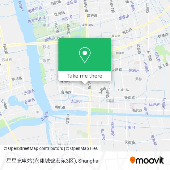 星星充电站(永康城锦宏苑3区) map