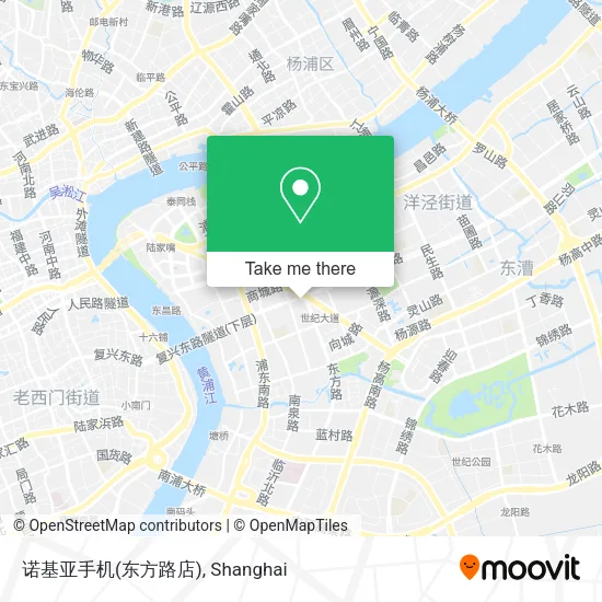 诺基亚手机(东方路店) map