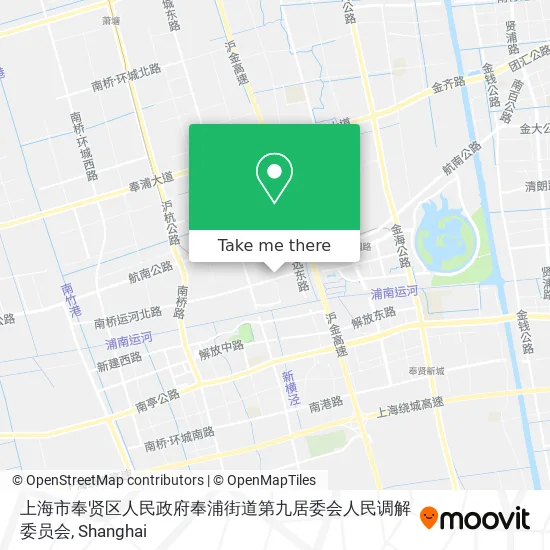 上海市奉贤区人民政府奉浦街道第九居委会人民调解委员会 map