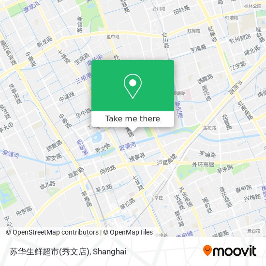 苏华生鲜超市(秀文店) map