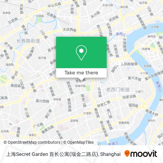 上海Secret Garden 首长公寓(瑞金二路店) map