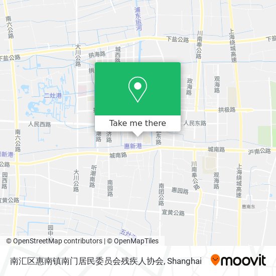 南汇区惠南镇南门居民委员会残疾人协会 map