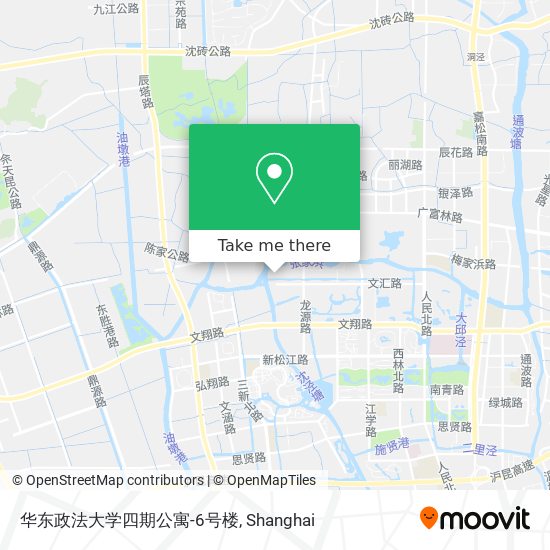 华东政法大学四期公寓-6号楼 map