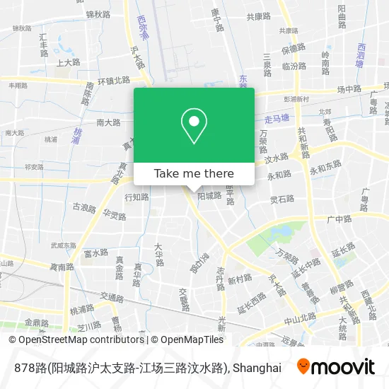 878路(阳城路沪太支路-江场三路汶水路) map