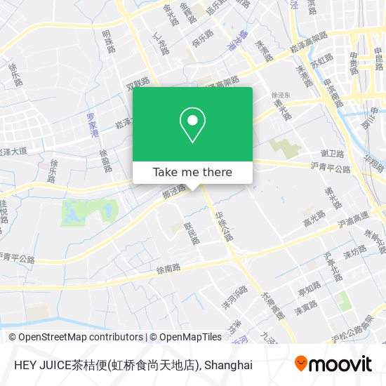 HEY JUICE茶桔便(虹桥食尚天地店) map