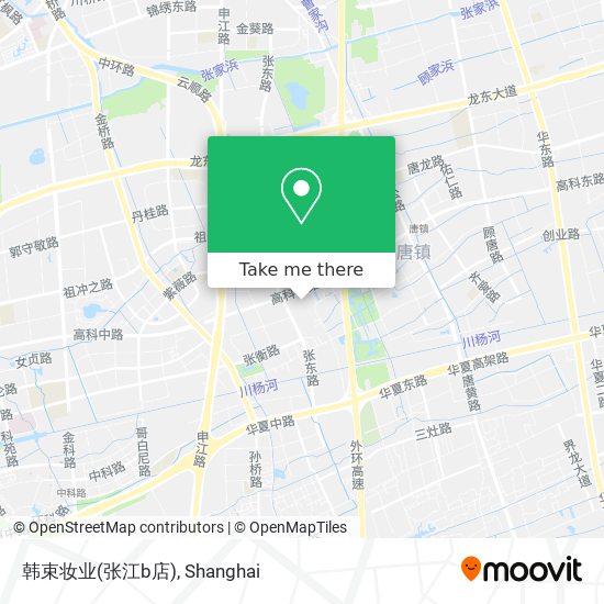 韩束妆业(张江b店) map