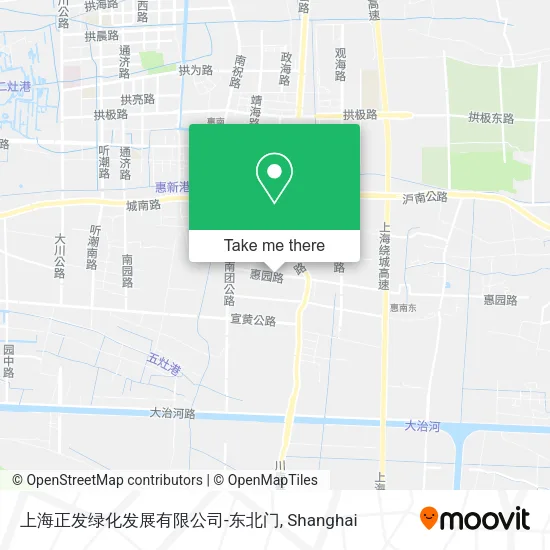 上海正发绿化发展有限公司-东北门 map