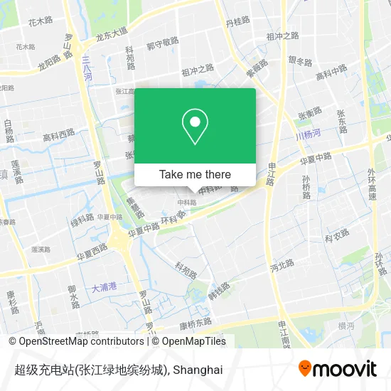 超级充电站(张江绿地缤纷城) map