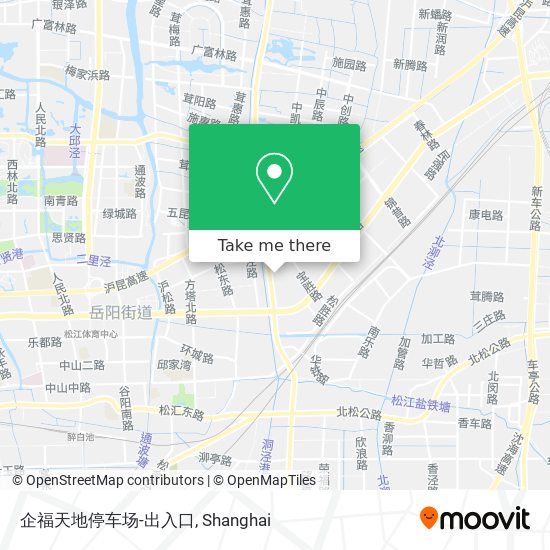 企福天地停车场-出入口 map