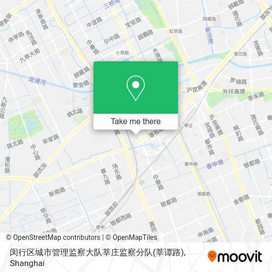 闵行区城市管理监察大队莘庄监察分队(莘谭路) map