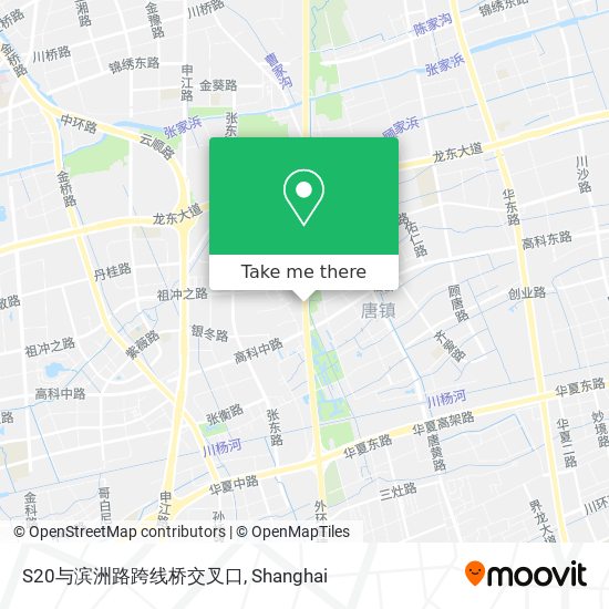 S20与滨洲路跨线桥交叉口 map