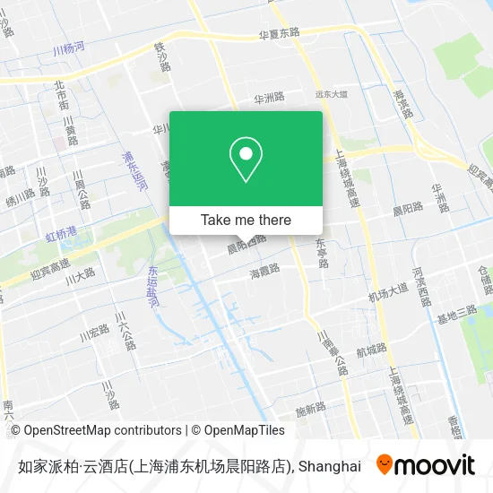如家派柏·云酒店(上海浦东机场晨阳路店) map