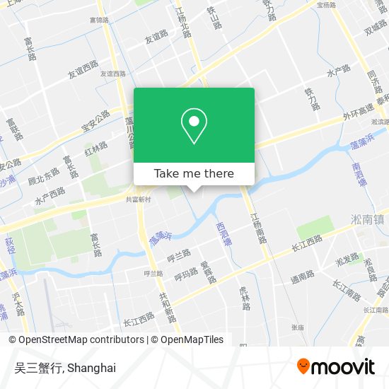 吴三蟹行 map