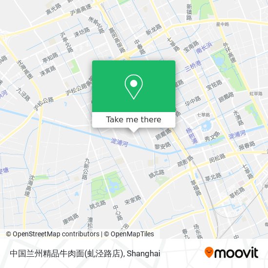 中国兰州精品牛肉面(虬泾路店) map