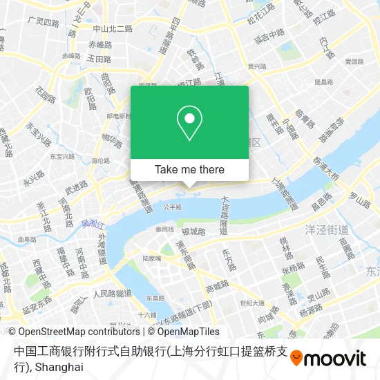 中国工商银行附行式自助银行(上海分行虹口提篮桥支行) map
