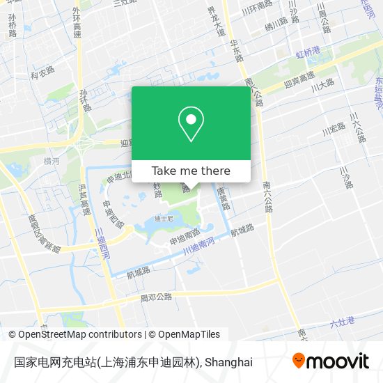 国家电网充电站(上海浦东申迪园林) map