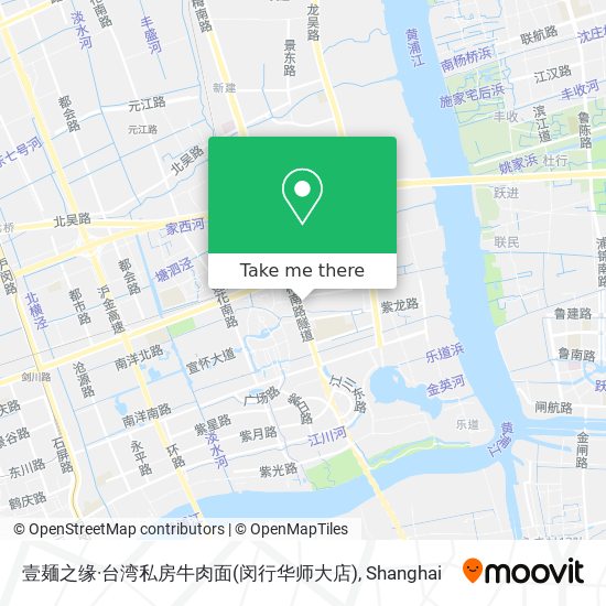 壹麺之缘·台湾私房牛肉面(闵行华师大店) map
