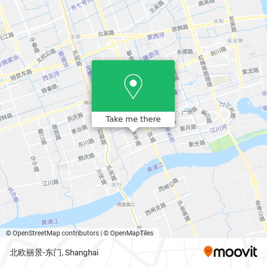 北欧丽景-东门 map