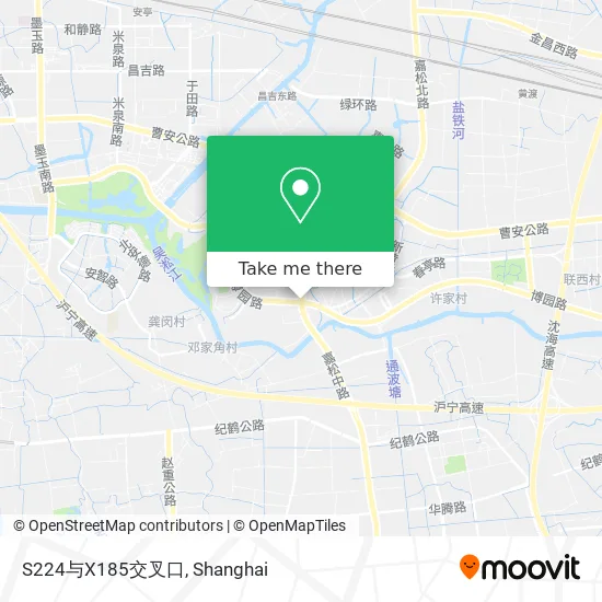 S224与X185交叉口 map